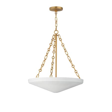 Maxim Lighting Artemis 4-Light Pendant, Natural Aged Brass 22454WTNAB